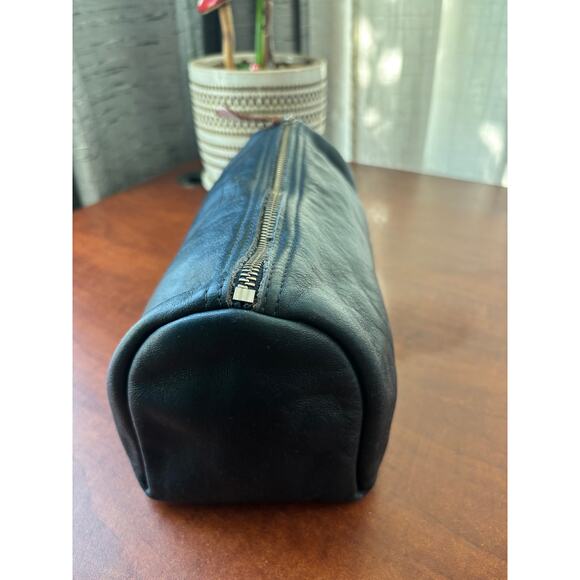 Pre-owned Garrett Leather Toiletry bag (dark blue) - Picture 5 of 9